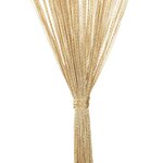 vidaXL Rideau en fils 2 Pièces 100 x 250 cm Beige