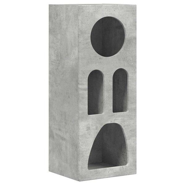 vidaXL Buffet Gris béton 40 x 35 x 100.5 cm Bois d'ingénierie