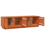 vidaXL Meuble TV Brun Ciré 140 x 40 x 40 cm Pin massif