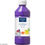 Peinture acrylique en bouteille violet 500ml - lefranc & bourgeois