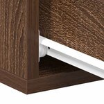 vidaXL Table de chevet flottante Chêne marron 40x30x15 cm