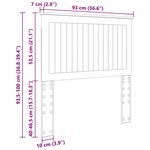 vidaXL Tête de lit Bois Ancien 90 cm Bois d'ingénierie