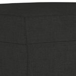 vidaXL Ensemble de canapés 3 Pièces noir tissu