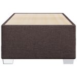 vidaXL Cadre de lit sans matelas marron foncé 80x200 cm tissu
