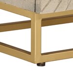vidaXL Table de chevet 40x30x50 cm bois massif manguier et fer