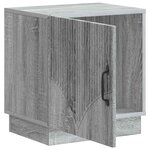 vidaXL Table de chevet 2 Pièces Sonoma gris 43 x 34 5 x 47 cm