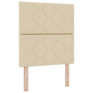 vidaXL Tête de lit avec tête de lit Crème 80 cm tissu