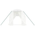 vidaXL Serre avec cadre en acier blanc 40 m² 20x2x2 m