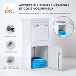 Boîte à colis Large Blanc 2 portes Acier galvanisé SMART PARCEL BOX™