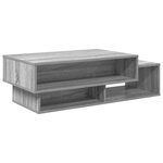 vidaXL Table basse Gris Sonoma 105 x 50 x 32 5 cm Bois d'ingénierie