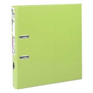 Classeur à levier Prem'Touch int/ext polypropylène - Dos 50mm - A4 maxi - Vert anis x 10 EXACOMPTA