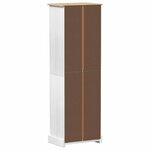 vidaXL Armoires avec tiroir Blanc 55 x 38 x 170 cm Pin massif