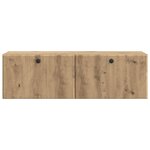 vidaXL Meuble TV mural 98 x 31 x 30 cm Chêne artisanal