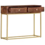 vidaXL Table console 90 x 30 x 75 cm Bois de manguier massif