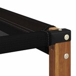 vidaXL Sofa de milieu extérieur Bois d'acacia massif et Textilène