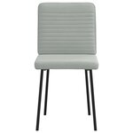 vidaXL Chaises à manger lot de 6 gris clair velours