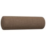 vidaXL Ensemble de canapés 2 Pièces avec coussins décoratifs marron tissu