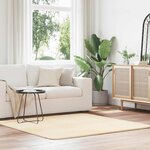 vidaXL Tapis shaggy à poils longs NAVARRA crème 160x160 cm polyester