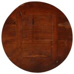 vidaXL Dessus de table Ø 70x3 8 cm rond bois massif de récupération
