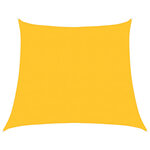 vidaXL Voile d'ombrage 160 g/m² trapèze jaune 4/5x4 m PEHD