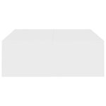 vidaXL Table basse blanc 100x100x35 cm bois d'ingénierie