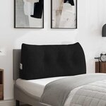 vidaXL Coussin de Dos Noir 100 x 24 x 50 cm tissu