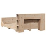vidaXL Cadre de lit sans matelas 135x190 cm bois de pin massif