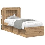 vidaXL Cabinet de Tête de Lit Chêne artisanal Bois d’ingénierie