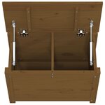 vidaXL Boîte de rangement Marron miel 60x32x45 5 cm Bois massif de pin