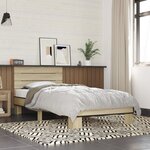 vidaXL Cadre de lit sans matelas chêne sonoma 90x200 cm