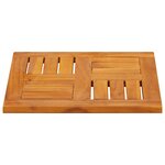 vidaXL Dessus de table 40x40x2 cm carré bois massif d'acacia