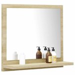 vidaXL Miroir salle de bain chêne sonoma 40x10 5x37cm Bois ingénierie