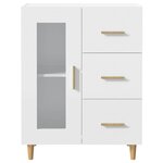 vidaXL Buffet blanc 69 5x34x90 cm bois d'ingénierie