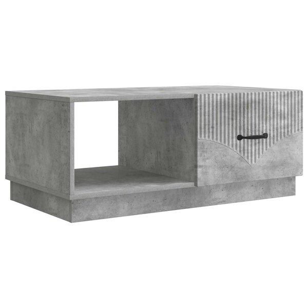 vidaXL Table basse Gris béton 90 x 50 x 37 cm Bois d'ingénierie