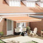 vidaXL Auvent Rétractable Jaune et Orange 400 × 350 cm