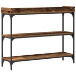 vidaXL Table Console avec étagère Bois ancien 100 x 30 x 80 cm
