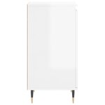 vidaXL Buffets 2 Pièces blanc brillant 40x35x70 cm bois d'ingénierie