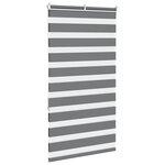 vidaXL Store zèbre gris foncé largeur du tissu 65 9 cm polyester