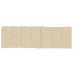vidaXL Coussins de chaise longue lot de 2 beige tissu oxford