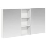 vidaXL Ensemble de Meubles de Salle de Bain 3 Pièces 130 x 14 5 x 70 cm