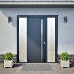 vidaXL Jardinières 2 Pièces blanc 30x30x30 cm acier