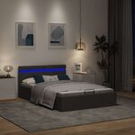 vidaXL Cadre de lit à rangement hydraulique sans matelas 140x200 cm