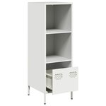 vidaXL Buffet haut blanc 35x39x103 5 cm acier