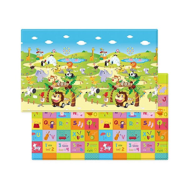 Tapis d'éveil et jeu multicolore Zoo