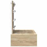 vidaXL Table de Toilette Marron 83 x 40 x 70 cm Bois d'ingénierie