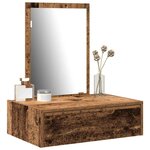 vidaXL Table de Toilette Marron 60 x 40 x 70 cm Bois d'ingénierie