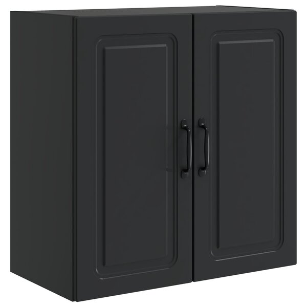 vidaXL Armoire Murale 59 x 31 x 60 cm Bois d'ingénierie Noir