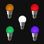 Ampoule e27 led 5w 220v rgb - silamp