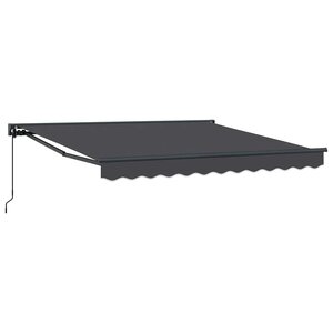 vidaXL Auvent Rétractable Anthracite 300 x 250 cm Polyester et métal