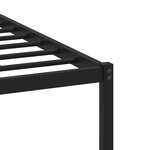 vidaXL Cadre de lit en métal sans matelas chêne sonoma 90x190 cm